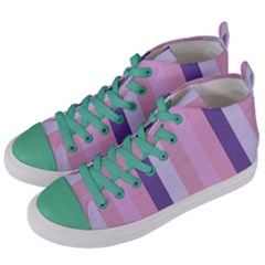 Violet Stars Women s Mid-top Canvas Sneakers by snowwhitegirl