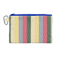 Summer Rose Canvas Cosmetic Bag (large)