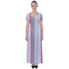 Heaven Goddess High Waist Short Sleeve Maxi Dress