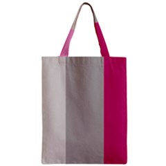 Laura Lines Zipper Classic Tote Bag