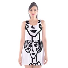 20s Girl Scoop Neck Skater Dress by snowwhitegirl