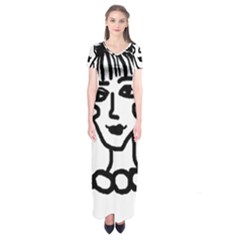 20s Girl Short Sleeve Maxi Dress by snowwhitegirl