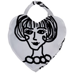 20s Girl Giant Heart Shaped Tote by snowwhitegirl