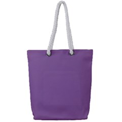 Another Purple Full Print Rope Handle Tote (small)