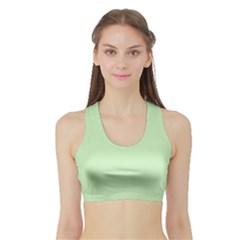 Baby Green Sports Bra With Border by snowwhitegirl