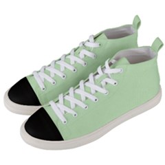 Baby Green Men s Mid-top Canvas Sneakers