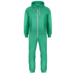 Seafoamy Green Hooded Jumpsuit (men)  by snowwhitegirl