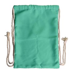 Seafoamy Green Drawstring Bag (large) by snowwhitegirl