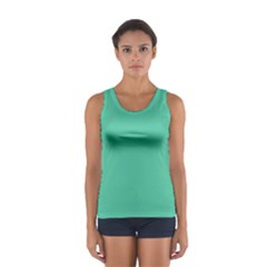 Seafoamy Green Sport Tank Top  by snowwhitegirl