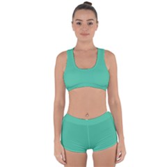 Seafoamy Green Racerback Boyleg Bikini Set