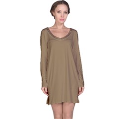 Brownish Long Sleeve Nightdress by snowwhitegirl