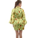 Tuba and Flower Pattern Long Sleeve Kimono Robe View2