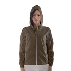 Rainy Brown Hooded Wind Breaker (women) by snowwhitegirl