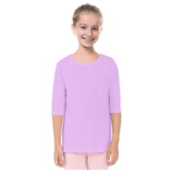 Baby Purple Kids  Quarter Sleeve Raglan Tee