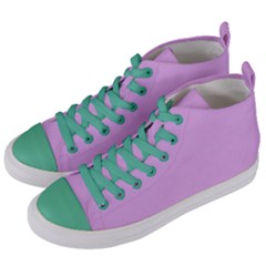 Baby Purple Women s Mid-top Canvas Sneakers