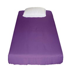 Uva Purple Fitted Sheet (single Size) by snowwhitegirl