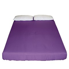 Uva Purple Fitted Sheet (queen Size) by snowwhitegirl