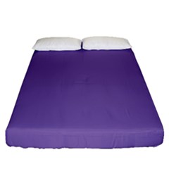 Purple Star Fitted Sheet (queen Size) by snowwhitegirl