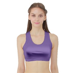 Purple Star Sports Bra With Border by snowwhitegirl