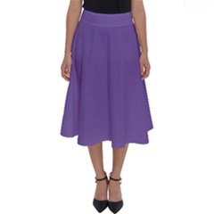 Purple Star Perfect Length Midi Skirt