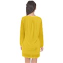 Cheesy Long Sleeve Chiffon Shift Dress  View2