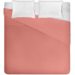 Late Peach Duvet Cover Double Side (king Size) by snowwhitegirl