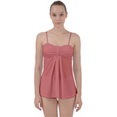 Late Peach Babydoll Tankini Set by snowwhitegirl