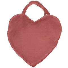 Late Peach Giant Heart Shaped Tote