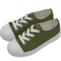 Earth Green Kids  Low Top Canvas Sneakers by snowwhitegirl