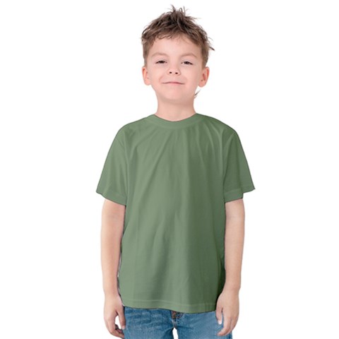 Army Green Kids  Cotton Tee by snowwhitegirl