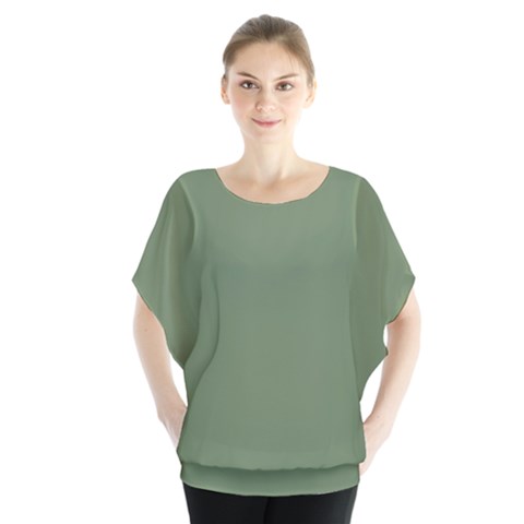 Army Green Blouse by snowwhitegirl