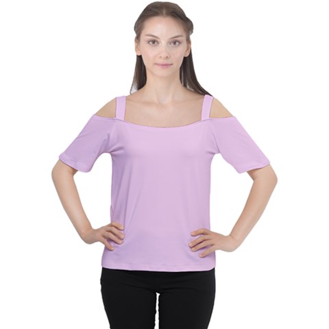 Lilac Star Cutout Shoulder Tee by snowwhitegirl