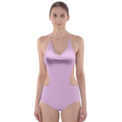 Lilac Star Cut-out One Piece Swimsuit by snowwhitegirl