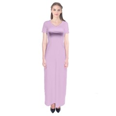 Lilac Star Short Sleeve Maxi Dress by snowwhitegirl