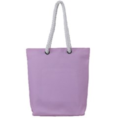 Lilac Star Full Print Rope Handle Tote (small) by snowwhitegirl