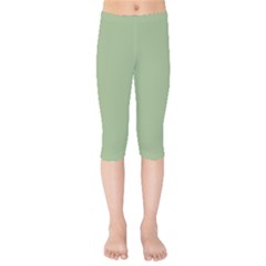 Tree Green Kids  Capri Leggings 