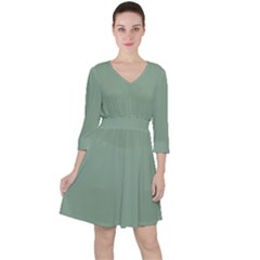 Mossy Green Ruffle Dress by snowwhitegirl