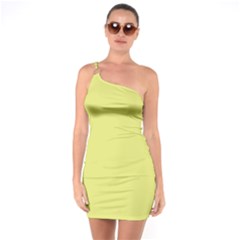 Avocado One Soulder Bodycon Dress by snowwhitegirl