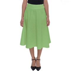 Pistachio Taste Perfect Length Midi Skirt