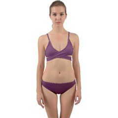 Medium Grape Wrap Around Bikini Set