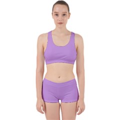 Purple Whim Work It Out Sports Bra Set by snowwhitegirl