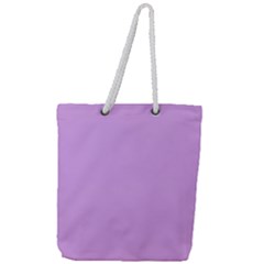 Purple Whim Full Print Rope Handle Tote (large)