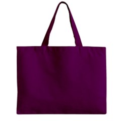 Magenta Ish Purple Zipper Mini Tote Bag by snowwhitegirl