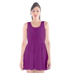 Magenta Ish Purple Scoop Neck Skater Dress by snowwhitegirl