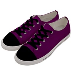 Magenta Ish Purple Men s Low Top Canvas Sneakers by snowwhitegirl