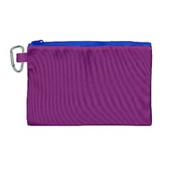 Magenta Ish Purple Canvas Cosmetic Bag (large) by snowwhitegirl