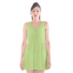 Grassy Green Scoop Neck Skater Dress by snowwhitegirl