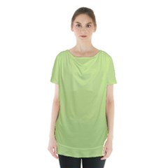 Grassy Green Skirt Hem Sports Top