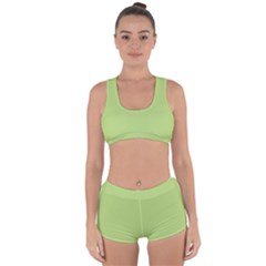 Grassy Green Racerback Boyleg Bikini Set by snowwhitegirl