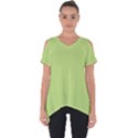 Grassy Green Cut Out Side Drop Tee View1